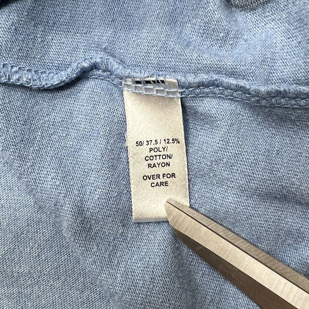 League Women's Large Blue Tank Top Sunshine on my Mind Lake Burton Georgia - Picture 12 of 12